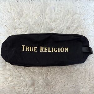 True Religion Black Shoe Bag Boot Dust Bag Travel Storage Logo